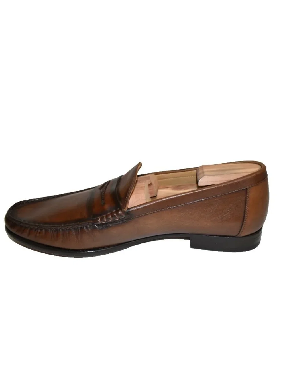 New Mezlan Malaga Penny Loafer Cognac Size 11 M DD36